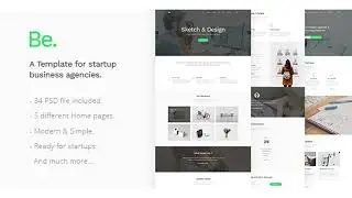 Be - Startup Business Template | Themeforest Website Templates and Themes