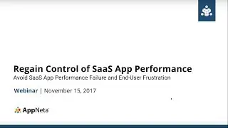 Regain Control of SaaS App Performance webinar