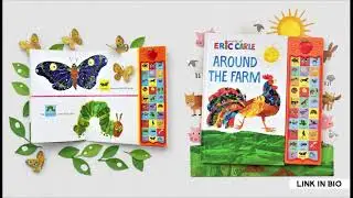 World of Eric Carle, Around the Farm 30-Button Animal Sound Book - Great for First Words - PI Kids