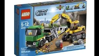 Обзор на Lego City 4203 Перевозчик эксковатора