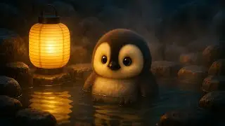 Cutest Baby Penguin Ever 🐧世界一かわいい、赤ちゃんペンギン　温泉街巡り🐧