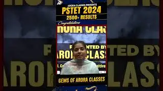 Pstet 2024 Qualified | Kulwinder kaur | Gems of Arora Classes