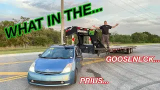 NEW TOW RIG!!!!  This Thing Is A Beast!!  First Toyota Prius To Tow A Gooseneck!!