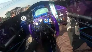 New England dragway Hong Lee Jr drive a dragster with a helmet cam live unedited