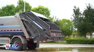 electric compactor garbage truck operation#electrictruck #truck #garbagetruck