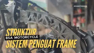 Struktur Sistem Penguat Frame - BSA Motorcycle by #dariztdesign | #motorcustom #custombike