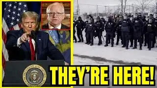 Tim Walz HORRIFIED When Reporter Proved Trump Invokes INSURRECTION ACT!