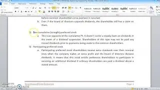 FIN358: CHAP 5|Preferred Stock|Part 1