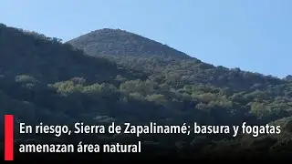En riesgo, Sierra de Zapalinam&eacute;; basura y fogatas amenazan &aacute;rea natural