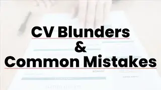CV BLUNDERS!! by Mustafa Mirchawala | CEO of Mirchawala Institute
