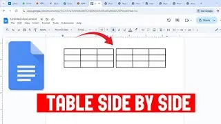 Как разместить две таблицы рядом в Google Docs