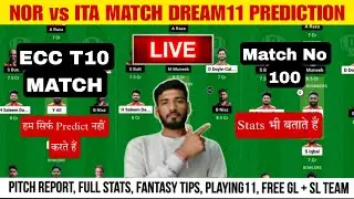 NOR VS ITA DREAM11 PREDICTION | NOR VS ITA  DREAM11 TEAM | NOR VS ITA MATCH ECC T10