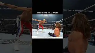 Cody Rhodes vs AJ Styles 🔥🤯 undisputed wwe championship🔥 backlash 2024#shorts