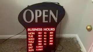 My open sign