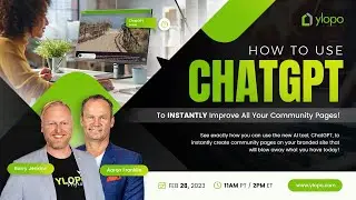 How To Use ChatGPT To INSTANTLY Improve All Your Community Pages!
