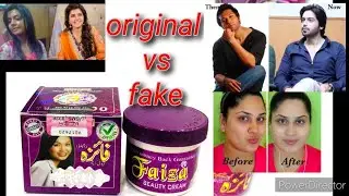 original vs fake Faiza beauty cream🤥