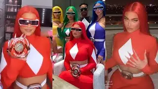 Kylie Jenner and her Friends Dressed Up as Power Rangers for Halloween