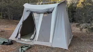 Utah Winter Camping: Setting Up Springbar Tent