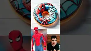 Superheroes But Donut 💥 Marvel & DC All Characters #marvel #avengers#shorts #superhero#fypシ