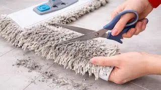 Cut Your Old Mop with Scissors. I wish I knew this 10 years ago!