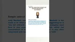 Grade 9 GCSE Macbeth essay
