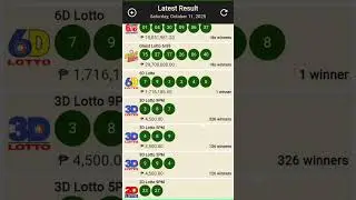 9pm lotto result today October 11,2025 all draw result#shortvideo #lottoresulttoday