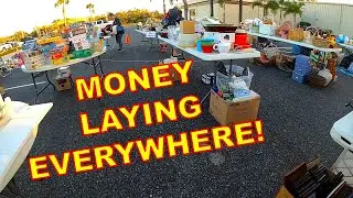 THERE WAS SO MUCH MONEY AT THIS HUGE GARAGE SALE!
