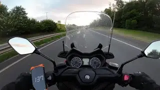 Yamaha Xmax 250 2023 - 15 minutos no top speed (subida, reta e descida)