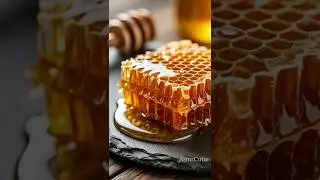 🍯🔪 AIASMR Honeycomb Cutting | Sticky & Satisfying Sounds 🎧 #aiart #ai #asmrfood #asmrsounds