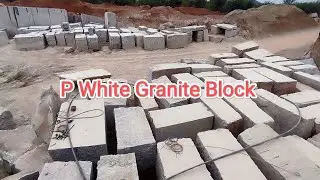 P White Granite Block