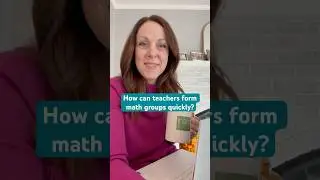 How to make math groups in seconds!