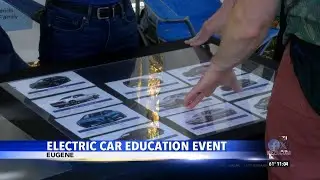 People come out to explore electric vehicles at EWEB-sponsored event