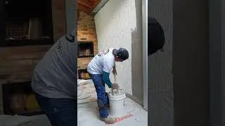 Aplica&ccedil;&atilde;o de massa rolada! usando rolo de textura r&uacute;stica 🎨 🖌