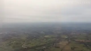 Flybe Dash 8-Q400 take off from Manchester Airport