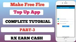 Make A Top Up App |Make Free Fire Top Up App With Mobile😯Sketchware Make Top Uo App|Rx Earn Cash