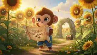 MONKEY CARTOON THE SECRET OF THE SUNFLOWER MAP