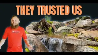 Мы построили этот 75-тонный водопад, пока они были в отпуске!