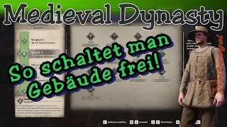 So schaltet man in Medieval Dynasty die Gebäude frei! inkl. boost