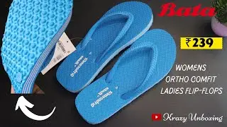 BATA womens Ortho Comfit Ladies Flip-Flops Unboxing