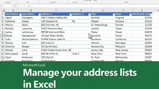 How To Make Address Book In Excel | Manage Your Address List In Microsoft Excel | MS Excel