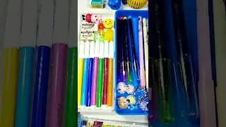 Filling 90's pencilcase with cute stationery #filling #pencilcase #shorts #latest #stationarylover