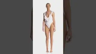 Blue Life Boho Bride Flutter One Piece Swimsuit | SwimOutlet.com