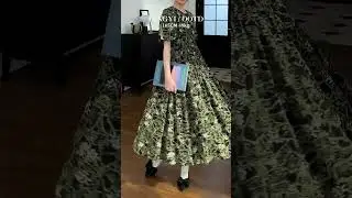 Spring dress ideas | An elegant and graceful floral dress