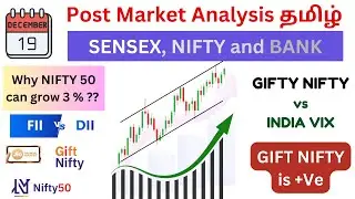Post Market | Nifty50, Sensex and Banknifty | 19 Dec 25 | #stockmarket Tomorrow #niftyprediction