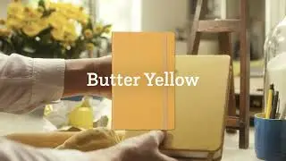 Butter Yellow Leather Notebook by Leatherpress