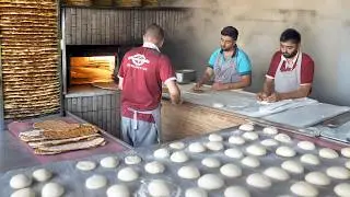 Хрустящий турецкий лахмаджун! Процесс приготовления от начала до конца I Turkish Street Food