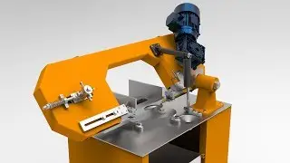 KeyShot | Визуализация Ленточной Пилы По Металлу После SolidWorks