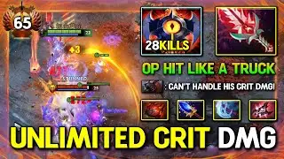 UNLIMITED CRIT DAMAGE CARRY Chaos Knight 28Kills With Bloodthorn Item Build OP Hit Like A Truck DotA