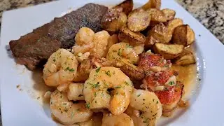 Quick Surf and Turf dinner. Will link this video to the video of cooking meal. #shortsvideo