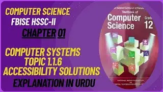 Device / System Accessibility Solution | Class 12 Computer Science Chapter 1 | FBISE Topic 1.1.6